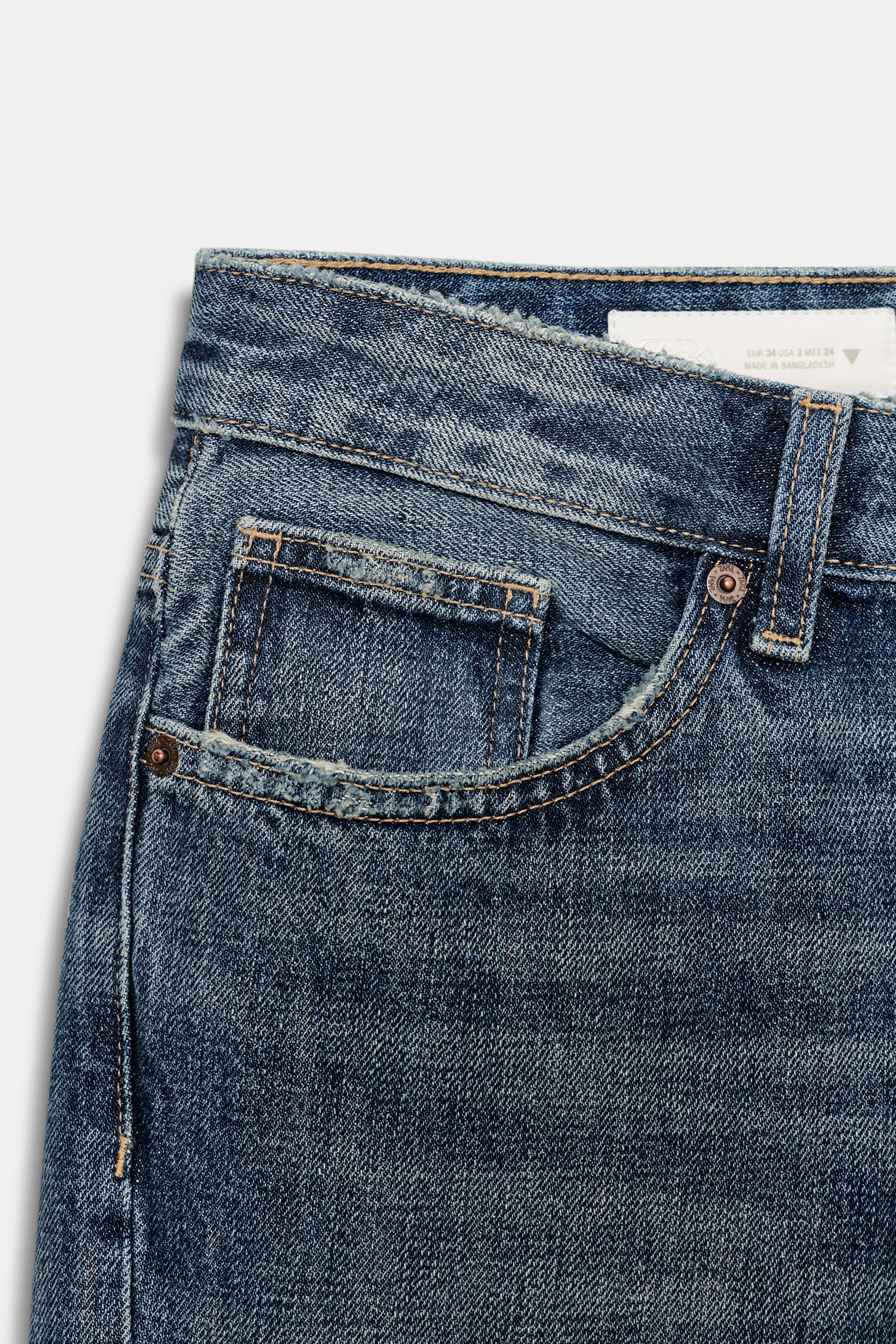 TRF MID-RISE CROPPED JEANS